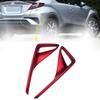 1 Pair Red ABS Rear Fog Light Cover Frame Sticker