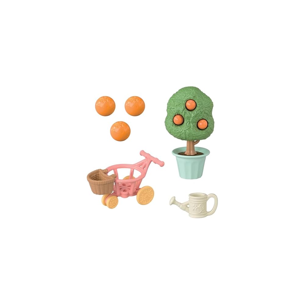 Sylvanian Families Citrus Bird Family Doll Set for Ages 3 and Up Toy House