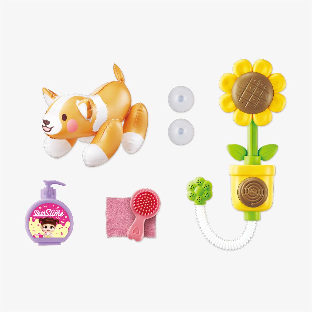 Young Toys Игровой набор Kongsuni & Kongkongi для купания с душем и щенком