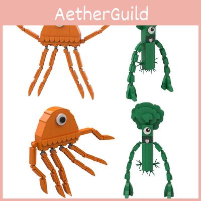 Лабиринт Ведьмы Конструктор Совместимый с Лего, Украшение Стола Зеленая Капуста, Сделай Сам Игрушка для Детей