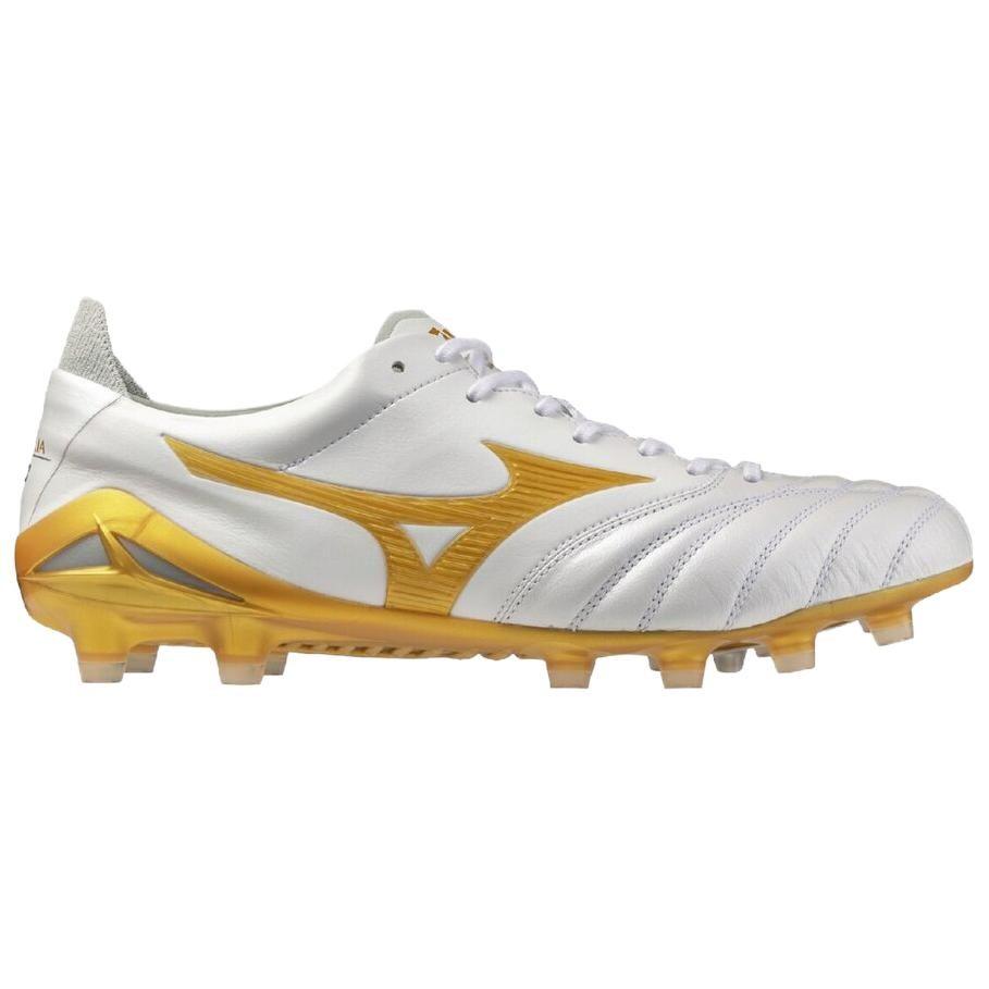 Mizuno Morelia Neo 4 Поддержка Легкие Футбольные Бутсы Унисекс Белый Золотой P1GA263050