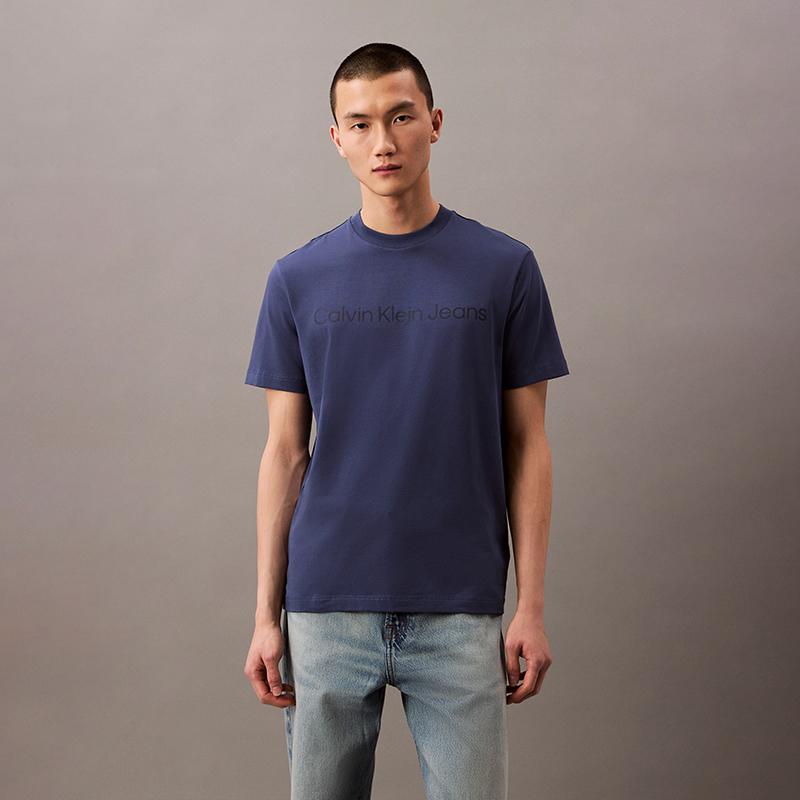 Calvin Klein T Shirts Men's Crew Neck Moderate Straight Fit 4RAB810
