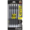 Pilot G2 Retractable Premium Gel Ink Rollerball Pen 5-Pack
