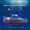 Waterproof Mini RC Submarine Simulation Model Waterproof Diving Toys Remote Control Boat Kids Gift