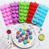 15 Even Small Flower Shape Silicone Chocolate Mold Ice Food Grade Mold Easy To Release Mold