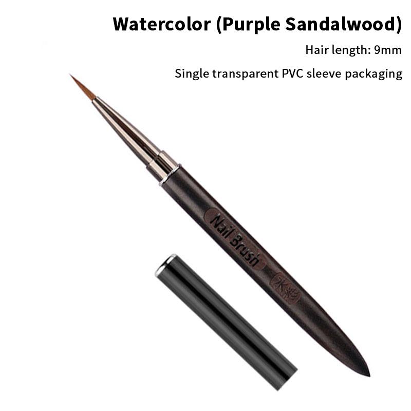 Треугольная кисть для ногтей с лепестками и деревянной ручкой, кисть-лайнер для акрилового нейл-арта, кисть с рисунком в виде сетки и полосок, инструмент для DIY-маникюра