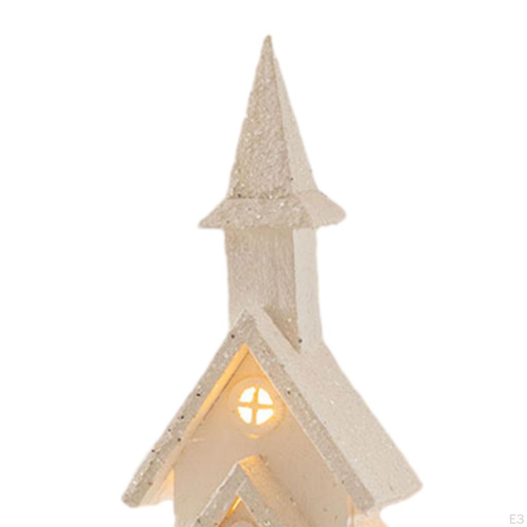 Christmas Glowing House Decoration, Snow Village House, Decorative,
