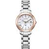 Cross Sea Radio Watch Waterproof Floret Diamond White Silver [Citizen] Eco-Drive ES9445-73W Women's