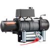 Electric Winch, 5400 kg Load Capacity, 12V DC Truck Winch with 9.1 mm x 26 m Steel Rope, Wireless & Wired Remote Control, Suitable for Towing SUV Jeep