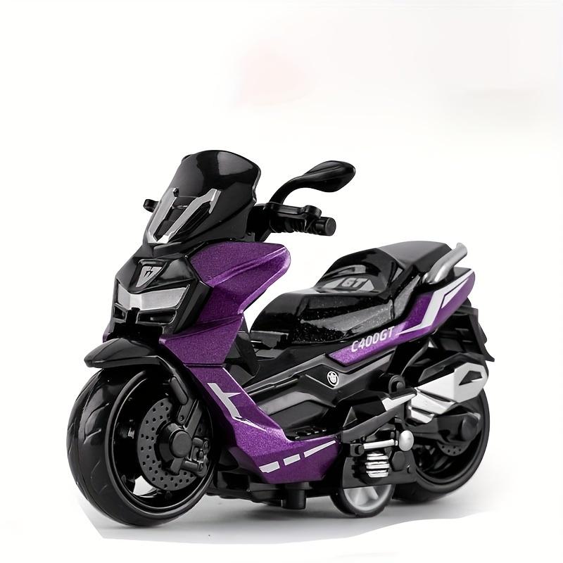 1 шт. Креативная мотоциклетная игрушка с пружинным механизмом, Реалистичный педальный мотоцикл с пружинным механизмом, Детская игрушка-украшение, Съемное заднее сиденье с подвижным