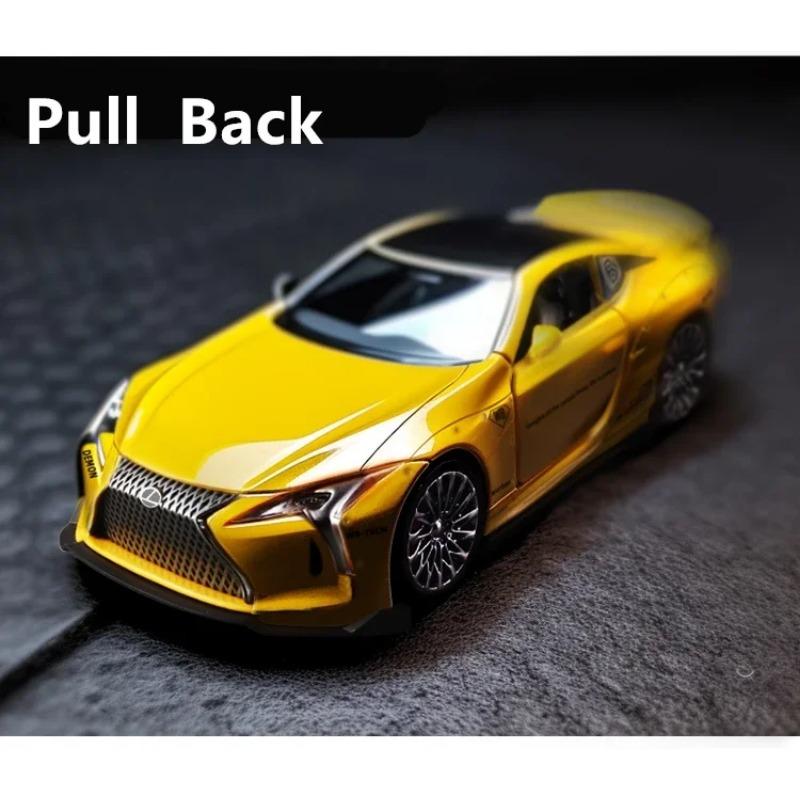 1/32 литой игрушечный автомобиль LEXUS LC500 спортивный автомобиль металлическая модель имитация с инерционным звуком и светом коллекция детский подарок