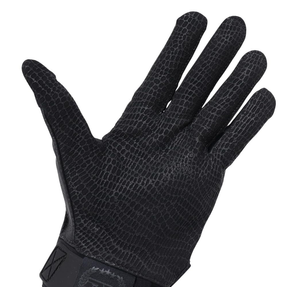 Перчатки UA Harper Pro 24 Черный/Черный/Металлический оружейный металл SM