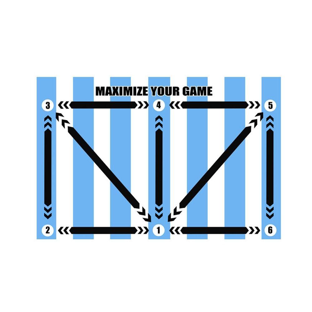 Улучшите навыки контроля мяча Тренировочный коврик для футбола Резиновый Нескользящий Коврик для упражнений