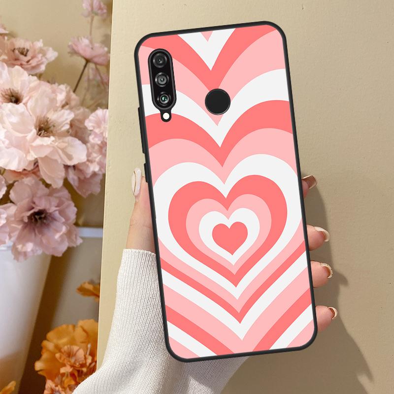 Latte Love Тоннель Коричневое Сердце Для Huawei Nova Y70 Y91 Y61 Y73 Y72 Y90 Y60 12s 12i 11i 8i 9 10 SE P40 Lite P30 P60 Pro Чехол