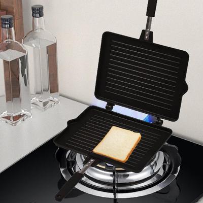 Двусторонняя сковорода Блинница Антипригарный сплав алюминия Кухонная посуда Портативный Премиум