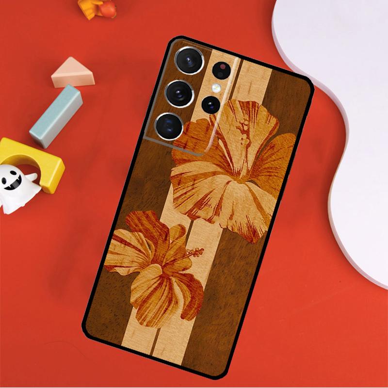 Чехол для телефона Samsung Galaxy S25 Ultra S24 Ultra S9 S10 S20 S21 S22 S23 Plus S24 FE с рисунком гавайской деревянной доски для серфинга