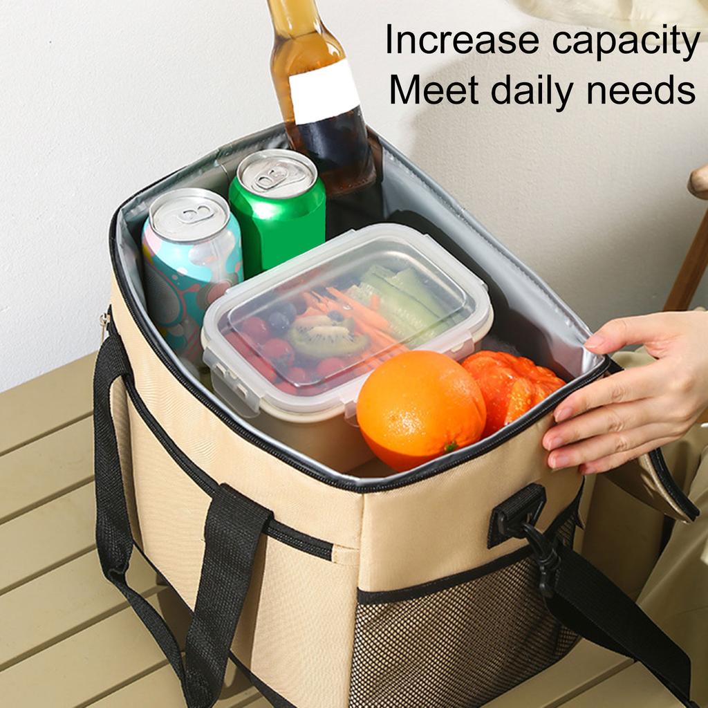 Многоразовая термосумка для ланча объемом 18 л для пикника на работе, пикника и приключений на свежем воздухе