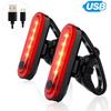 For Cycling Safety Bicycle USB Rechargeable Ultra Bright Taillights Fit on Bicycle Easy To Install Light Rear Bike Tail Light