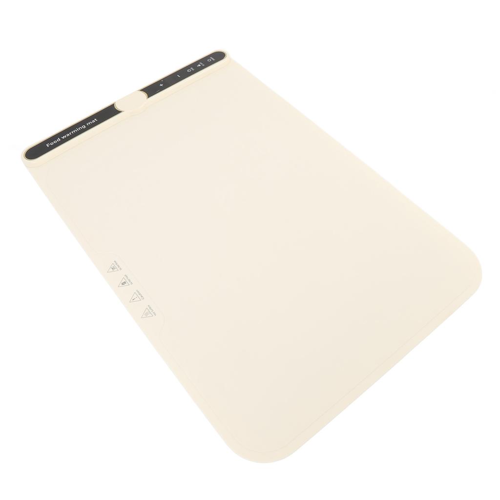 Подогреваемый коврик для еды 330 Вт, нагрев всей поверхности за 8 секунд, 9 настроек температуры, время 6 часов, блокировка от детей, селфи