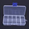 Plastic Detachable Storage Case Square Fishing Tackle Box 10 Compartments Storage Box Fishing Box