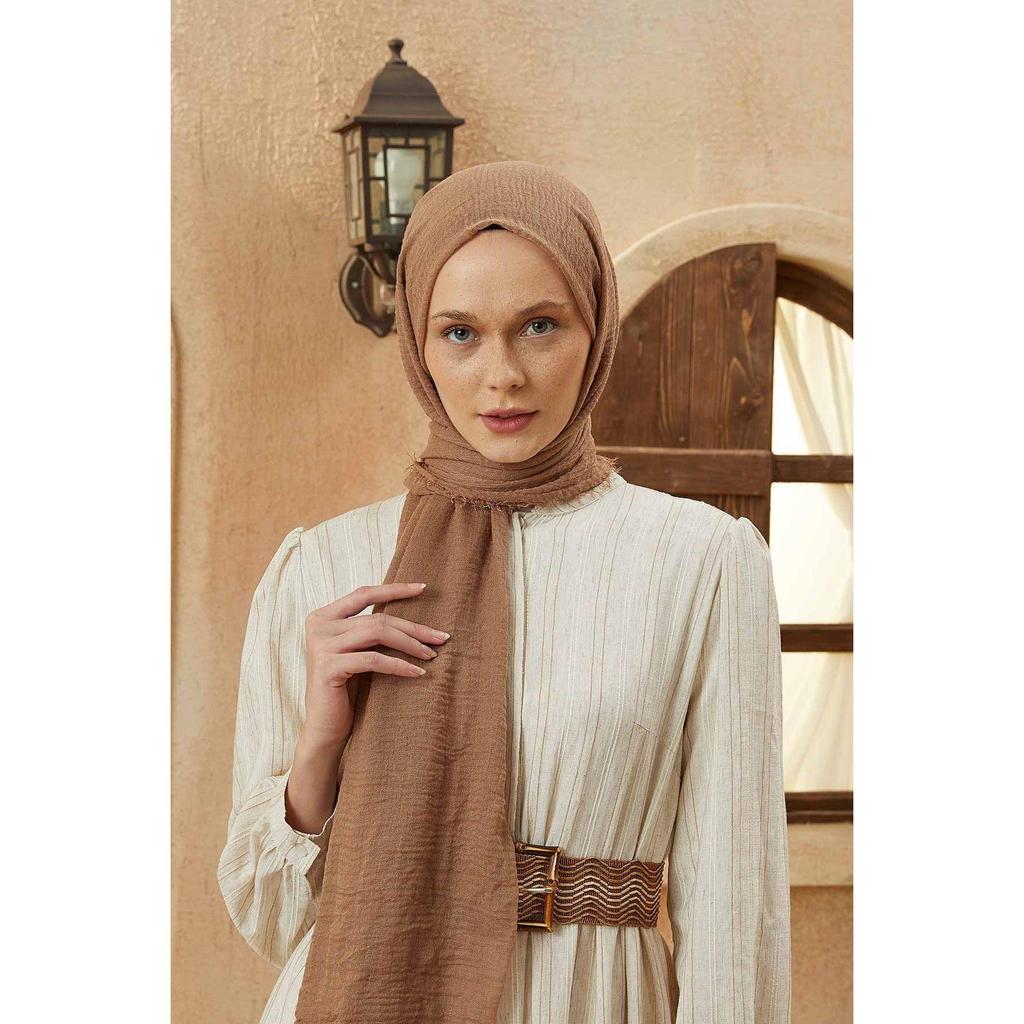 Crepe Hijab Hazelnut