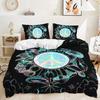 3D Magic Mushroom Series Bedding Set Forest Plant Duvet Cover Pillow Case 2/3 Pieces AU180 * 210 Full Size Quick Drying Zipper Soft Home Textile