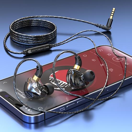 Наушники Проводные наушники-вкладыши с сабвуфером и микрофоном Улучшенное качество звука Наушники для игровых музыкальных звонков 3,5 мм