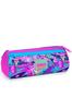 coral high Kids Graffiti Patterned Three Compartment Pencil Bag 22060