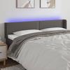 VidaXL LED Headboard Bedroom Furniture Double Bed Accessory Head of Bed Frame Interior Grey 3123208