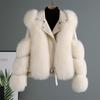 Wholesale Women's Imitation Fur Women's Year New Imitation Fox Hair Locomotive Jacket Autumn and Winter Young Coat