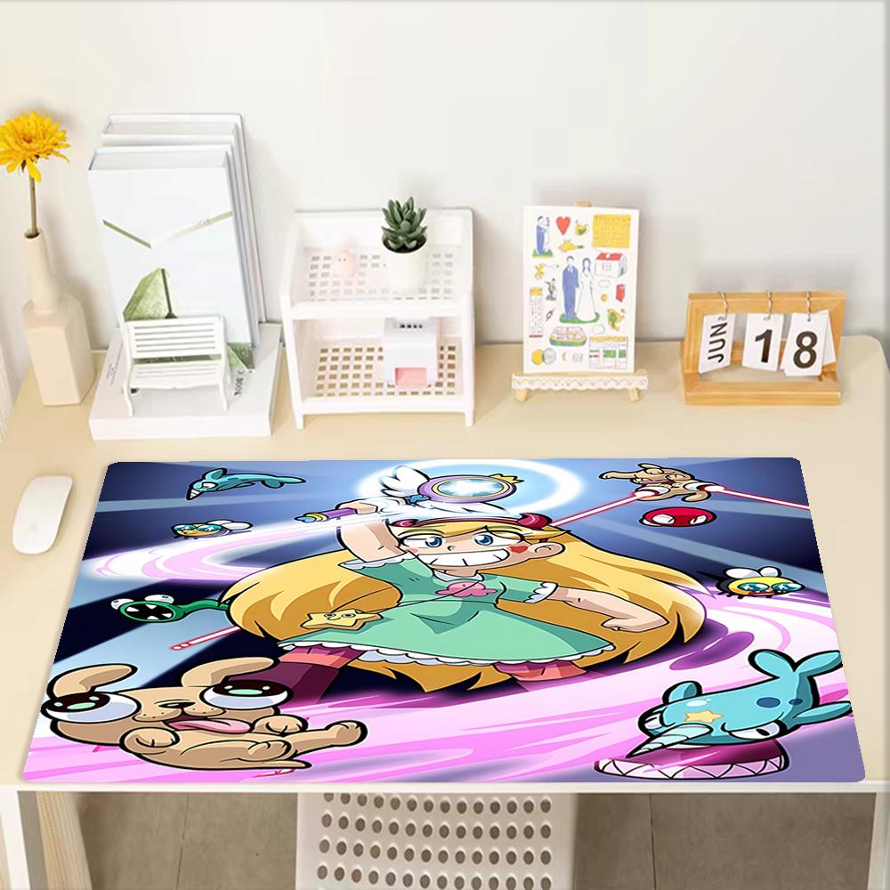 Star Butterfly Theme Mouse Pad, Non Slip Rubber Base, Multifunctional Office & Home Decor, Perfect for Workspace Personalization.