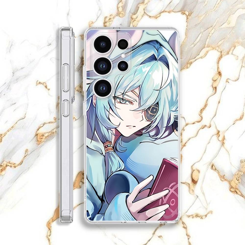 Чехол для телефона Anaxa Honkai для Samsung S30,23,21,22,20, FE lite,S10,9,8,7 PIus Note20ultra Мягкий Прозрачный