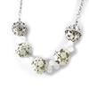[H9873] - Designer Necklace 'Sinaï' Ivory White Silver