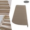 13 шт. Нескользящие коврики для ступеней, ковровые ступени, защитные накладки для внутренних лестниц, коврики с пластиковой основой для детей, бежевый