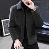 Autumn and Winter Woolen Coats, Men's Warm Woolen Jackets, Men's Trendy and Handsome Youth Imitation Mink Jackets, Sheep Sheared Wool