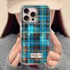 Чехол для телефона зимнего коричневого цвета с сетчатым рисунком для iPhone 17 Air 16 15 14 13 11 12 Pro Max 7 8 Plus X XS XR SE 2022 2020 16e.