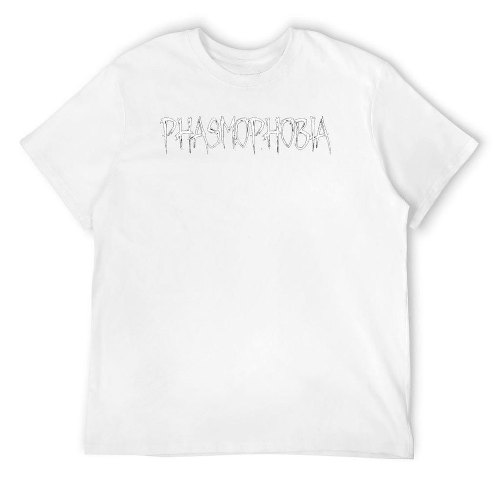 Phasmophobia, Хэллоуин Подарок Геймеру Арт Футболка Смешные футболки графика баскетбольные графические футболки винтажные футболки мужские с принтом