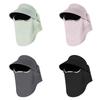 Hollow Top Outdoor Sun Cap UV Protection Full Face Mask Dustproof Magnetic Sun Hat  Outdoor Sports