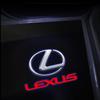 ZAG1 2026 Hot Interior Stickers 2pcs Car Door Wireless Welcome Light LED HD Projector Lamp Decoration For Lexus IS250 Ct200h LS430 LX
