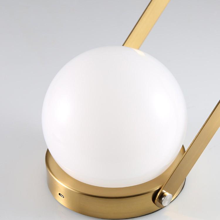 Скандинавская постмодернистская сенсорная светодиодная прикроватная лампа с USB-зарядкой и защитой для глаз