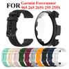Силиконовый ремешок для часов и чехол для ПК для Garmin Forerunner 965 265 265S 255 255S Аксессуары Силиконовый ремешок Quickfit