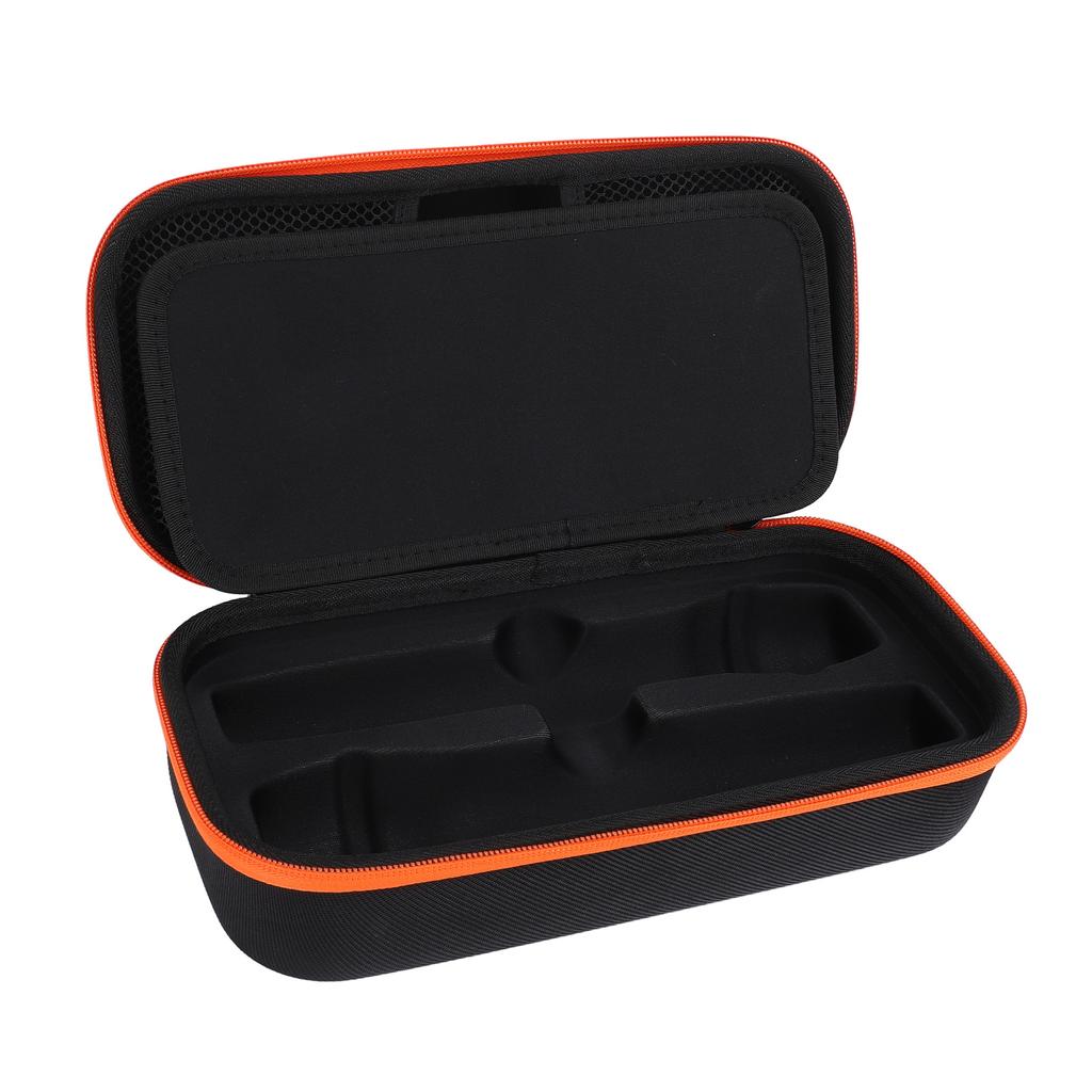 Wireless Microphone Case EVA Shell Zip Closure Portable Mic Storage Box with Handle