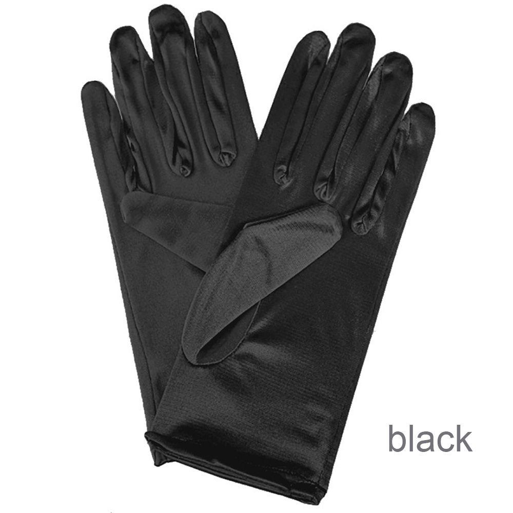 Солнцезащитные Перчатки для Невесты Опера Наручные Эластичные Сатиновые Перчатки на Пальцы Аксессуары для Ролевых Игр Свадебные Перчатки