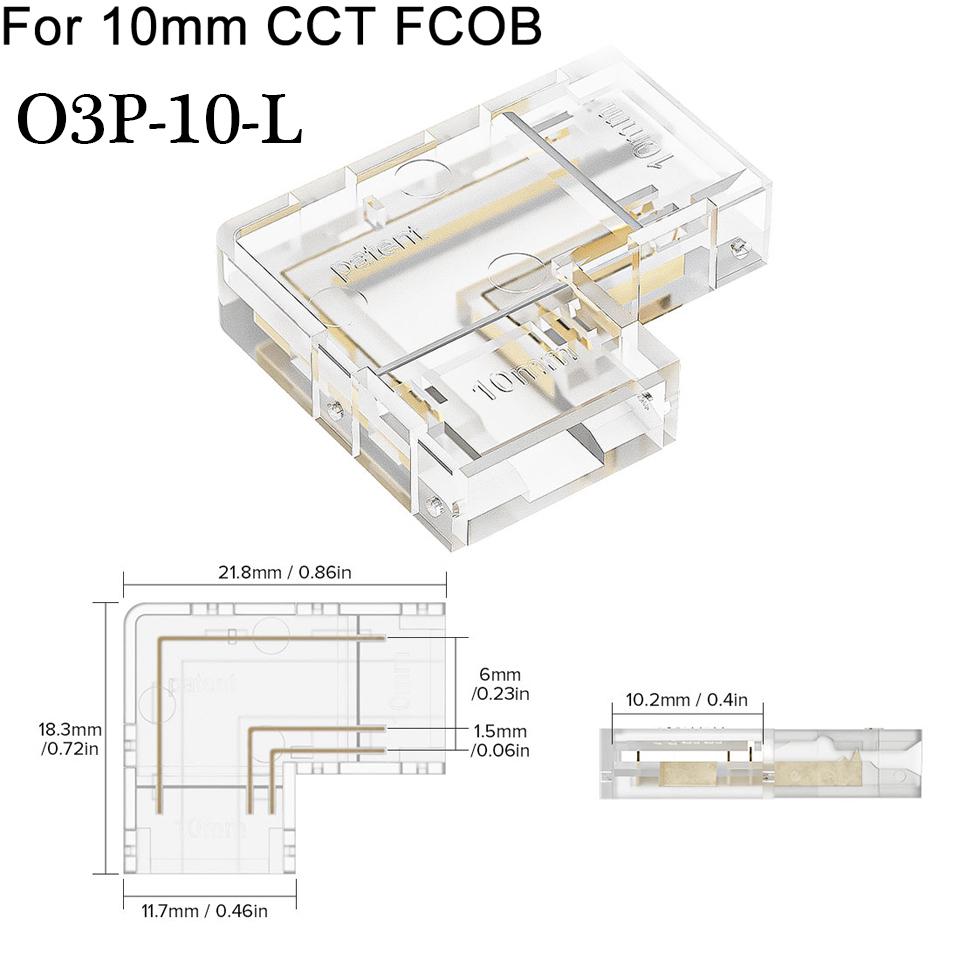 30 шт. COB светодиодный проводной соединительный разъем без пайки мини-пряжка FCOB RGB CCT светодиодная лента 2 3 4 контакта без темной зоны разъем
