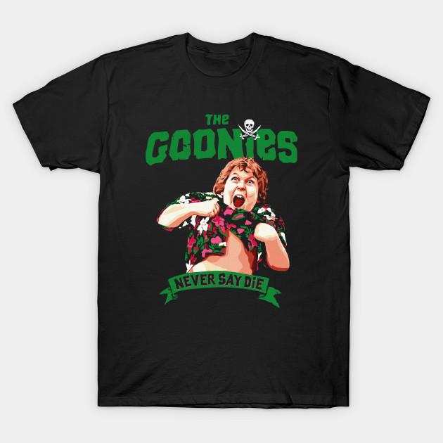Футболка Goonies Never Say Die Chunk Унисекс Футболка Все Размеры от S до 4XL