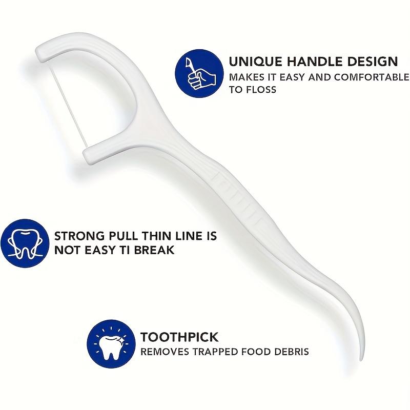50 шт. зубной нити в герметичной коробке для хранения. Портативная одноразовая зубная нить для ухода за полостью рта, необходимая вещь для ежедневных путешествий.