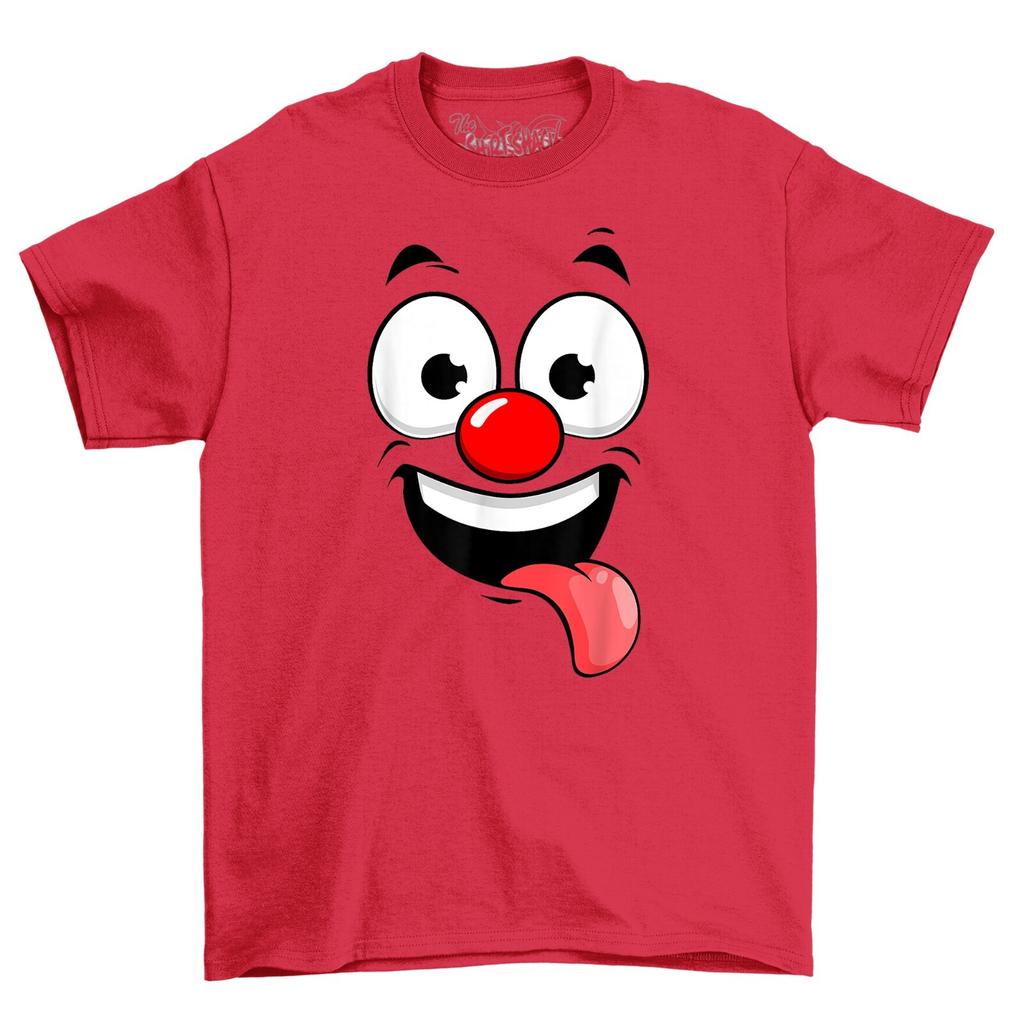 Red Nose Novelty Funny Face T-Shirt Mens Womens Tees Top Adults and Comedy Tee Shirt