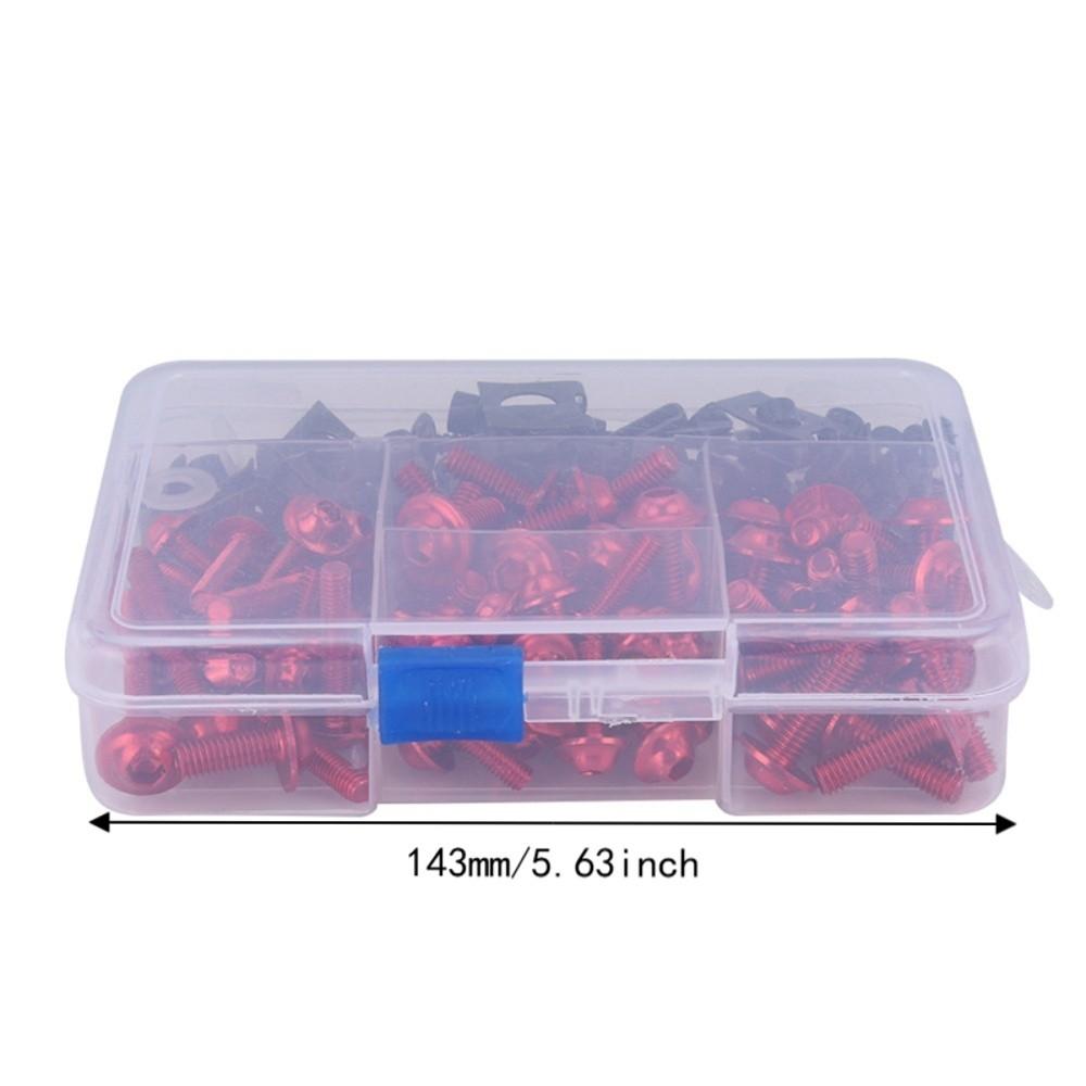 177pcs With Storage Case Motorcycle Fairing Screws Motorcycle Body Repair