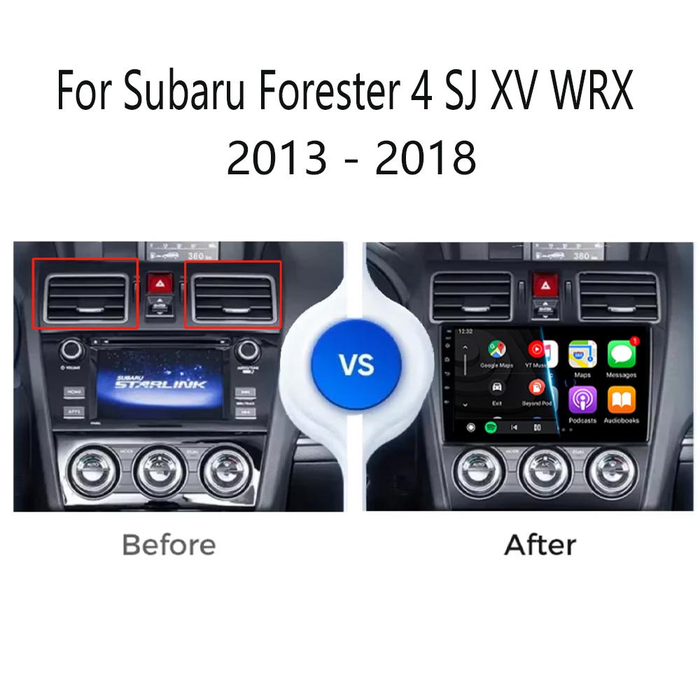 Android 14 Радио для Subaru Forester 4 SJ XV WRX 2012 - 2018 Carplay Стерео GPS Навигация Видео Плеер Автомобильная Мультимедиа 2din Carplay DVD