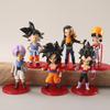Аниме Dragon Ball 6 шт. Мультяшная модель Гоку Веджета Транкс Игрушки Кукла Настольное украшение Коллекция Детский подарок